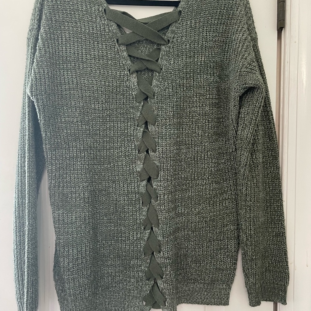 Olive green sweater